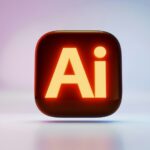 AIで生成されたイラストと著作権に関する資料を確認する様子