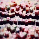 英語の営業リストを作成する様子