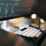 動画編集用のコントローラーと編集画面
