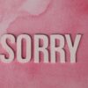 SORRYの文字をあしらったイメージ