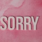 SORRYの文字をあしらったイメージ