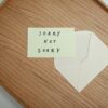 封筒に添えたメッセージカード