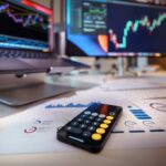逆指値注文をイメージさせる株価チャートのイメージ