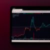 投資信託の基準価額をイメージさせるチャート画面のイメージ
