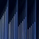 濃紺の縦縞模様の抽象的なイメージ